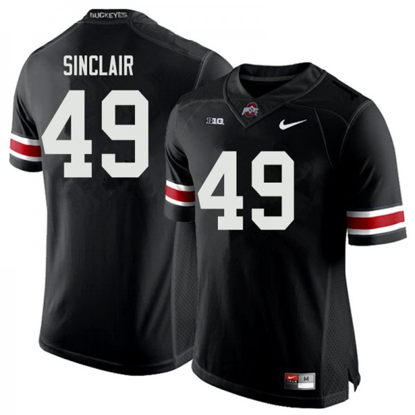 Ohio State Buckeyes #49 Darryl Sinclair Men Football Jersey Black OSU74985